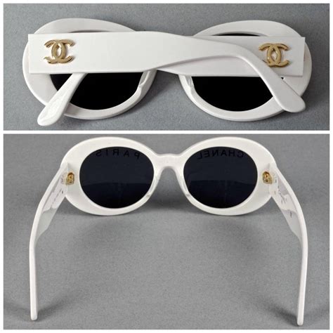 chanel paris white glasses|Chanel vintage sunglasses shop.